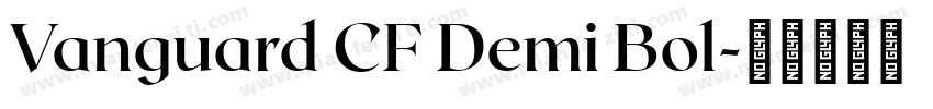 Vanguard CF Demi Bol字体转换